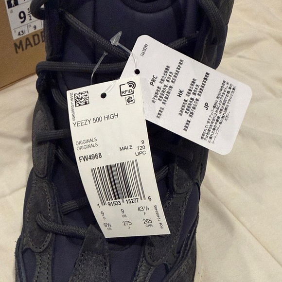 adidas Yeezy 500 High - Charcoal and Cream - Picture 5 of 5